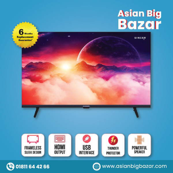 55 inch Android Voice Control Smart TV 4K HDR Singer (S55)
